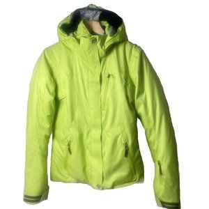 Rossignol Jacket Womens Snow Ski Snowboarding Warm Green Insulated Hooded Medium